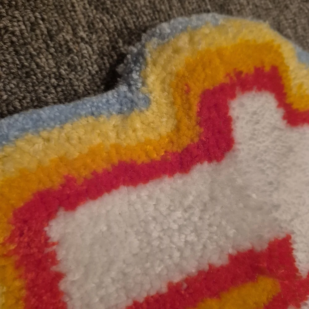 Colorful F-word Rug - Picture 3 of 5